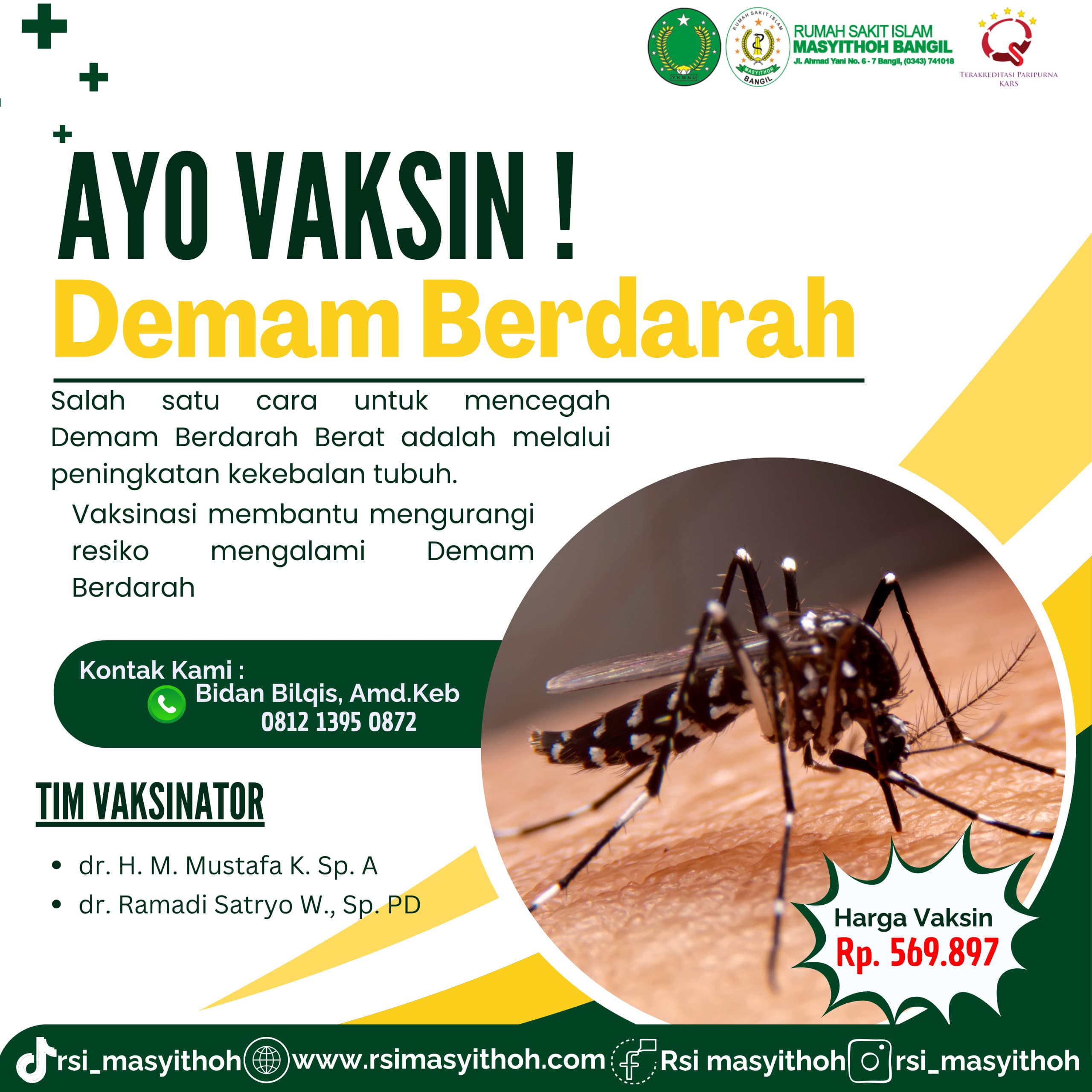 Demam Berdarah Sudah Ada Vaksinnya