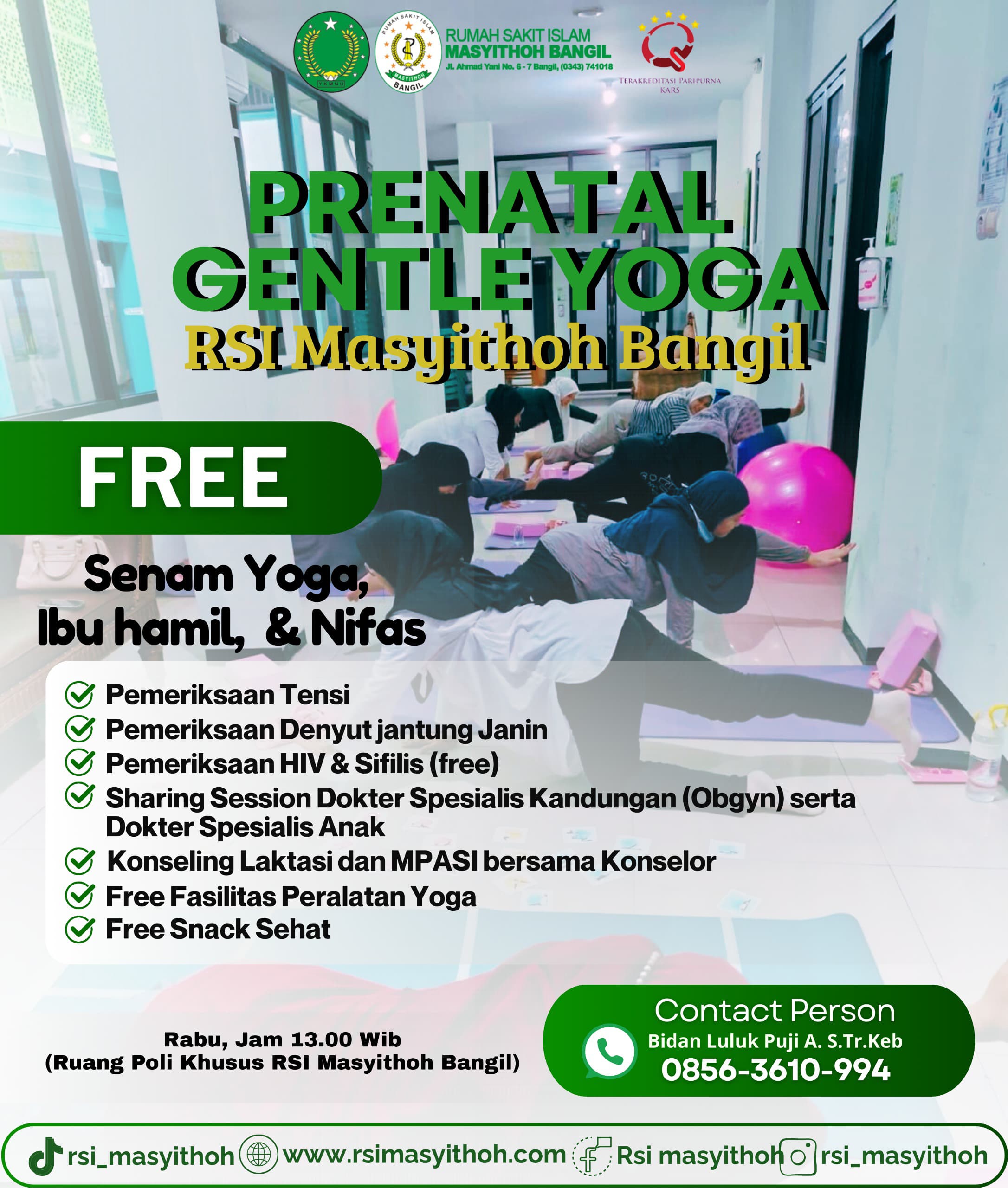 Prenatal Gentle Yoga RSI Masyithoh