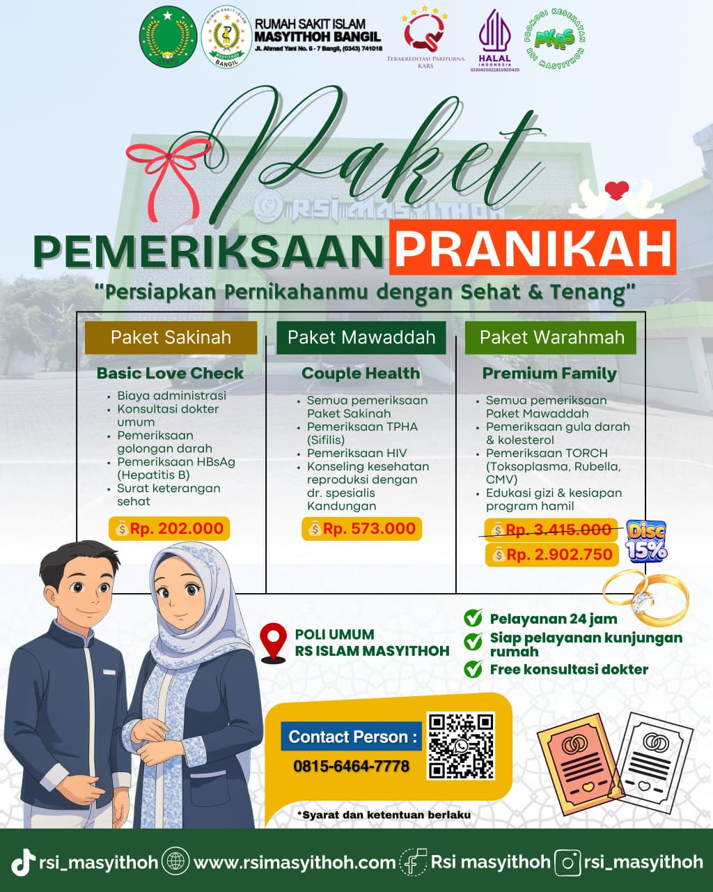 Paket Pemeriksaan Pranikah