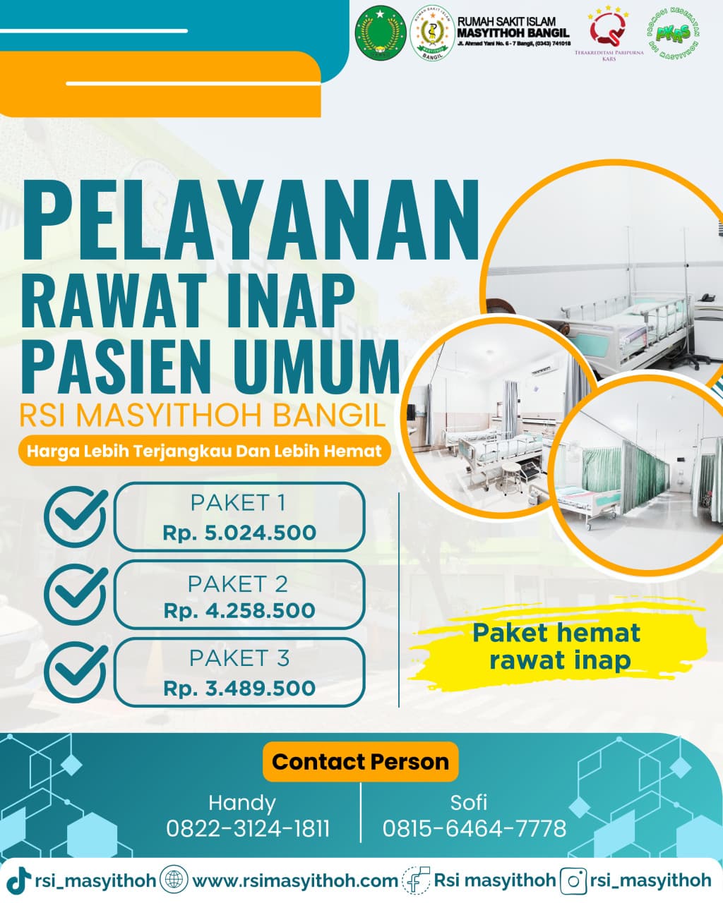 Pelayanan Rawat Inap Pasien Umum RSI Masyithoh