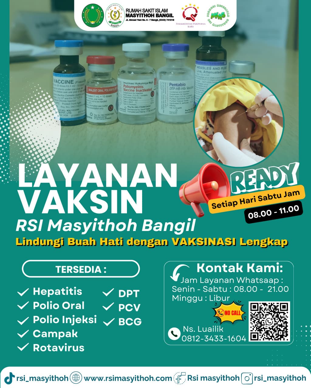 Layanan Vaksin RSI Masyithoh